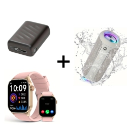 Smartwatch with AMOLED Display, 136+ Sports Modes, Waterproof Speaker & 20000mAh Power Bank