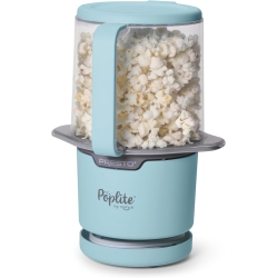 PRESTO 04811 Poplite My Munch Hot Air Popcorn Popper - Personal Size, 8 Cups, Built-In Serving Bowl In Blue