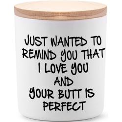 Gifts for Her Funny Romantic Unique I Love You Valentines Day Anniversary Christmas Birthday Gifts for Women Girlfriend Wife Lavender Scented Soy Candles