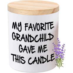 Gifts for Grandma Grandpa from Granddaughter or Grandson Funny Novelty Unique Christmas Fathers Day Mothers Day Birthday Gift for Grandpa Grandma Lavender Scented Soy Candle