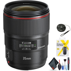 CANON Ef 35MM F/1.4L Ii Usm Lens for Ef Mount + Accessories (International Model With 2 Year Warranty)