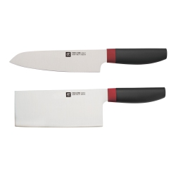 ZWILLING Now S 2 Piece, Knife Set, Red-Black