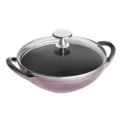 STAUB Specialities 16 Cm / 6.5 Inch Cast Iron Mini Wok, Cherry Blossom