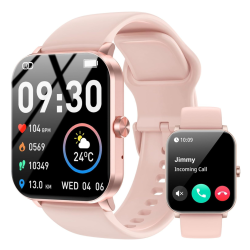 MEHIAZ Smart Watch for Men Women \w Bluetooth Call 1.85" HD Touch Screen Fitness Tracker, 120+ Sports Modes, Ip68 Waterproof Fitness Watch, Heart