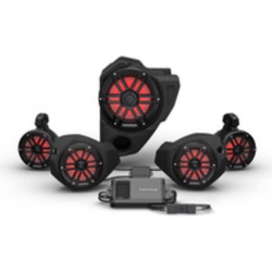 ROCKFORD FOSGATE Rzr14Rc-Stg4 Stage 4 Audio Upgrade Kit for Select 2014-Up Polaris Rzrs With Ride Command