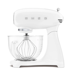 SMEG - Smf03Whus Tilt-Head Stand Mixer With Glass Bowl - 5.1Qt - 600-Watt - In White
