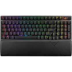 ASUS Rog Strix Scope Ii 96 Wireless Gaming Keyboard, Tri-Mode Connection, Dampening Foam & Switch-Dampening Pads