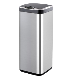 ELPHECO Rectolux-T Stainless Sensor Garbage Bin, 8 Gallon (30 L) Touchless Trash Can With Motion Sensor, Silent Lid, Countdown Timer, Custom Fit Bags