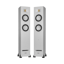 FLUANCE Ri91 Stereo Powered Floorstanding Tower Speakers With Amt Tweeters, 2X6.5", 150W Amp - HDMI, Bluetooth, & Rca