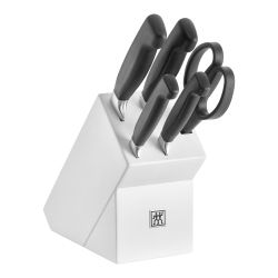 ZWILLING Four Star 6 Piece, Knife Block Set In White
