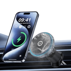 YOULIGHTS Cooling Magnetic Car Wireless Charger Car Phone Holder Mount Fast Charging for Iphone 15 14 13 12 Pro Magnetic Chargers