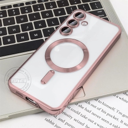 SUPERSHIELD Magnetic Case Designed for Samsung Galaxy A55 - Compatible With Magsafe Charging & Accessories (Rose Gold)