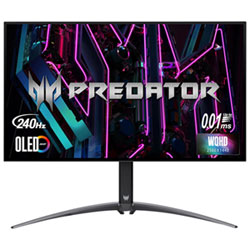 Acer Predator 27" WQHD 240Hz 0.03ms GTG OLED LED FreeSync Gaming Monitor (X27U) - Black