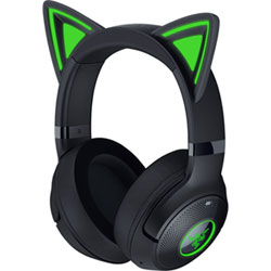 Razer Kraken Kitty Edition V2 Wireless Gaming Headset with Microphone - Black
