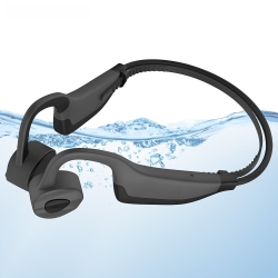 MYACUC Bone Conduction Swimming Headphones Underwater Bluetooth Ipx68 Waterproof Headphones With Microphones 16G Memory for Sports