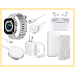 KROLEAR Big Deal - 7 In 1 Set, Smart Watch, Earbuds, Magsafe Power Bank 5000 Mah, Magsafe Magnetic Wireless Charger, 20 W Iphone Fast Charger \w Line