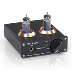 FOSI AUDIO Box X2 Hifi Phono Preamp for Turntable, MM Phonograph Preamplifier for Record Player