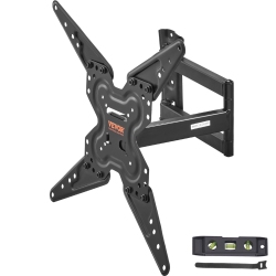 VEVOR 26-55 Inch Full Motion Tv Mount Fits, Swivel Tilt Horizontal Adjustment Tv Wall Mount Bracket \w Articulating Arm, Max Vesa 400X400Mm, Holds