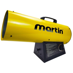 MARTIN Mb150A Forced Air Heater - 150, 000 Btu Propane Gas Portable Torpedo Heater for Construction; Jobsite Lp Salamander for Outdoor Use