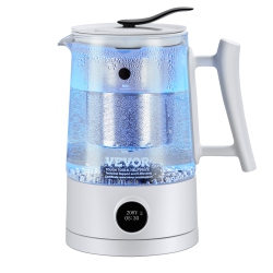 VEVOR 1.5 L / 52.8 OZ Hydrogen Water Pitcher Generator, Hydrogen Generator Water Kettle, Spe And Pem Technology, Hydrogen Rich Water Ionizer Machine