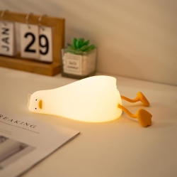 YOULIGHTS Lazy Duck Night Light, Cute Duck Lamp, Squishy Night Light for Kids Room \w 30 Minutes Timer, Rechargeable Led Bedside Lamp for Bedroom