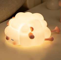 YOULIGHTS Rechargeable Led Night Light for Kids, 3-Level Dimmable Nursery Nightlight, Food Grade Squishy Lamp Bedside Touch Lamp For
