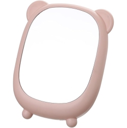 NESDCC Makeup Mirror Tabletop Vanity Mirror Wall Mountable Mirror(Pink)