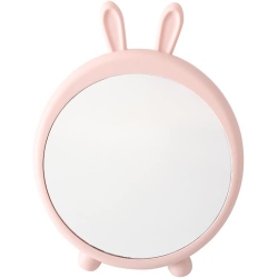 NESDCC Girls Desktop Makeup Mirror, Rabbit Mirror, Large Mirror In Student(Pink)