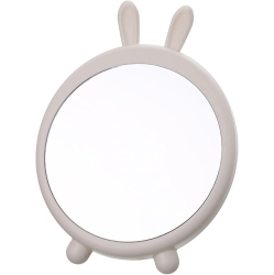 NESDCC Rabbit Ears Hanging Makeup Mirror Student Dormitory Cartoon Desktop High-Definition Makeup Mirror Single-Sided Bear Bracket Princess