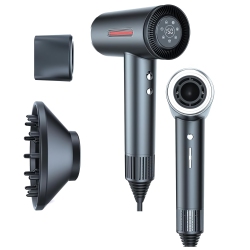 ALL YOU NEED Bldc Hair Dryer, Blow Dryer \w 110, 000 Rpm, 1400W Powerful High Speed, Led Display, Diffuser, 3 Air Speeds for Fast Drying, Home, Travel