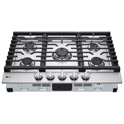 Open Box - LG 30" 5-Burner Gas Cooktop (CBGJ3023S) - Stainless Steel - Perfect Condition