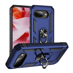 CSMART [Cs] Anti-Drop Hybrid Magnetic Hard Armor Case With Ring Holder for Google Pixel 9A In Navy