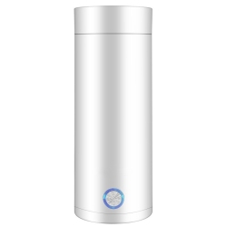 MYACUC Portable Electric Kettle, Fast Boiling 400Ml Hot Water Boiler Bottle, Electric Heated Cup Travel Kettle for Making Tea Coffee