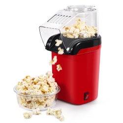 MYACUC Popcorn Popper Maker With Measuring Cup Top Lid Reusable 1200W Popcorn Maker 2 Minute Fast Popcorn Popper Machine Maker Diy Oil-Free Healthy