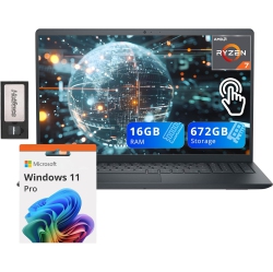 DELL Inspiron 15.6" Anti-Glare Fhd Touchscreen Laptop, Amd Ryzen 7 7730U, 1.16Tb Storage(1Tb SSD+160GB Docking Station Set), 32GB Ddr4 Ram, Amd Radeon