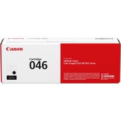 CANON Genuine Toner, Cartridge 046 (1250C001), 1 Pack Color Imageclass Mf735CDw, Mf733CDw, Mf731CDw, Lbp654CDw Laser Printers In Black