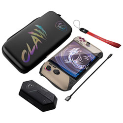 MSI Claw AI+ A2VM 8" Touchscreen Gaming Console Bundle - Sandstorm (Intel Core Ultra 7-258V/32GB RAM/1TB SSD)