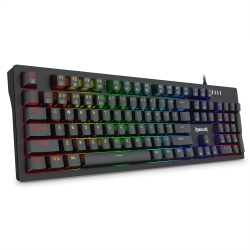 REDRAGON - K679 RGB Gaming Keyboard - 104 Keys Wired Mechanical Keyboard Absorbing Foams - RGB Backlight - Full Color Keycaps - Upgraded