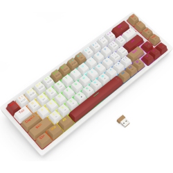 REDRAGON Ragon Rammus K677 Pro Keyboard - 60% Wireless RGB Mechanical Keyboard - Bt/2.4Ghz/wi 3-Mode 61 Keys Compact W/hot-Swap Socket - Free-Mod