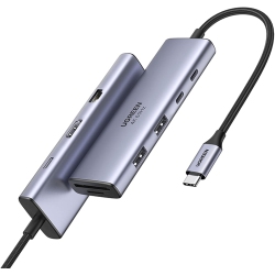 UGREEN 9-In-1 USB C Hub Docking Station \w 4K60Hz HDMI, 100W Pd, USB Data Ports, Gigabit Ethernet, And Sd/tf Card Reader for Macbook, Ipad, Dell