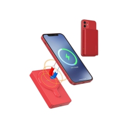 APPLE Mycharge Portable Wireless Magnetic Power Bank | Color: In Red