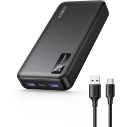 UGREEN 20000Mah Power Bank With 3 Ports, 22.5W Portable USB-C Charger, Pd 3.0 Fast Charging for Iphone, Galaxy, Pixel, Ipad