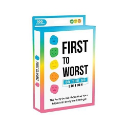 DYCE GAMES First to Worst: Family (Tuck Box) 2+ Players, Ages 8+, 30-45 Minutes