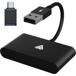 GREEN SCENIC Wireless Android Auto Dongle, Original Car Wired to Wireless Car Carplay, Suitable for Android Car Radio Automatic Connection (Black)