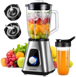 SHARDOR 1200W Blender for Shakes And Smoothies - In Silver