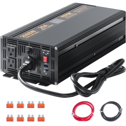 VEVOR 2000W Sump Pump Battery Backup \w Lcd, Automatically Shifts to Inverter Power Ensuring Uninterrupted Operation, Essential for Emergencies &