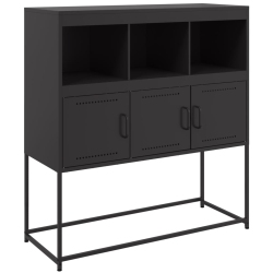 VIDAXL Sideboard 100.5X39X107 Cm Steel In Black