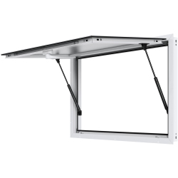 VEVOR 48"x36" Concession Window, Aluminum Alloy Food Truck Service Window \w Awning Door & Drag Hook, Up to 85 Degrees Window for Trucks Concession