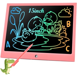 PETGINHOME Lcd Writing Tablet for Kids Toddler Toys, 15 Inch Drawing Pad Blue, Doodle Board Gifts for Kids, Drawing Tablet for 3-6 Years Old, 15