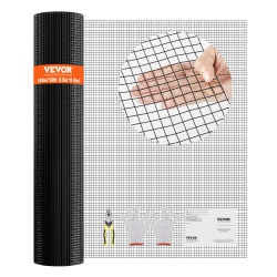 VEVOR 48In X 50Ft Hardware Cloth, Galvanized Wire Mesh Roll, 19 Gauge Chicken Wire Fence Roll, Vinyl Coating Metal Wire Mesh for Chicken Coop